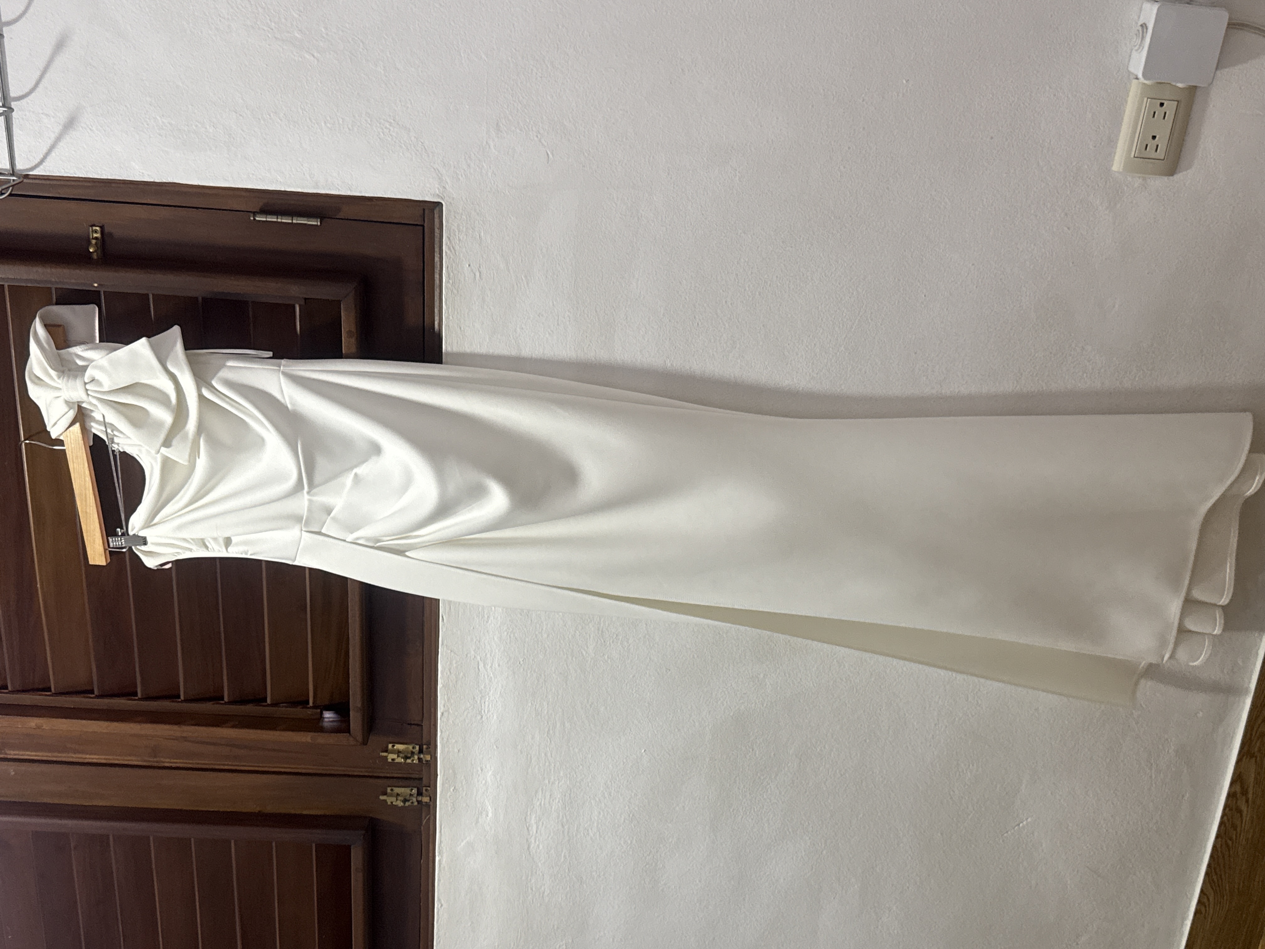 Vestido de novia civil abierto