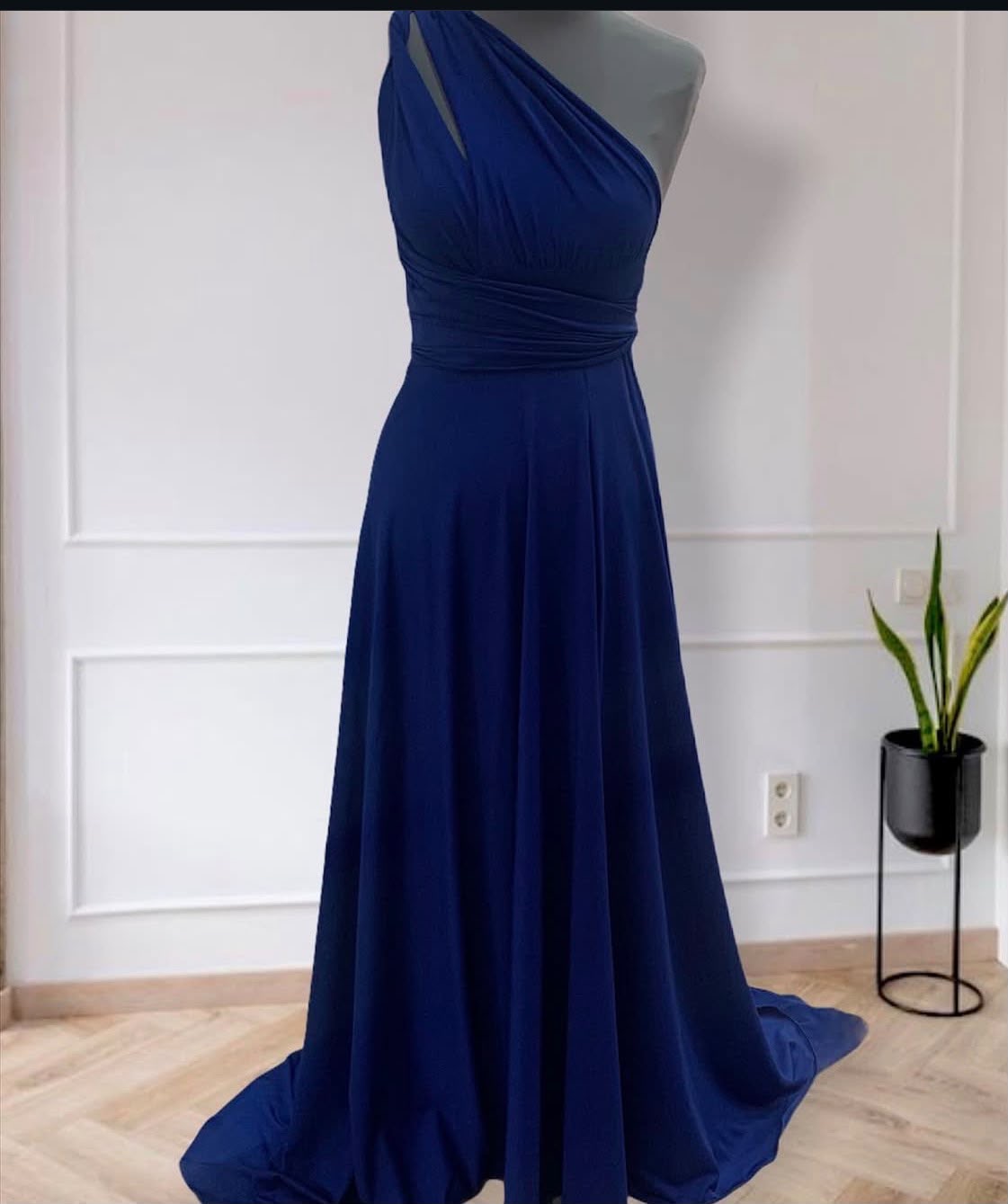 Vestido de gala azul milenio multiforma