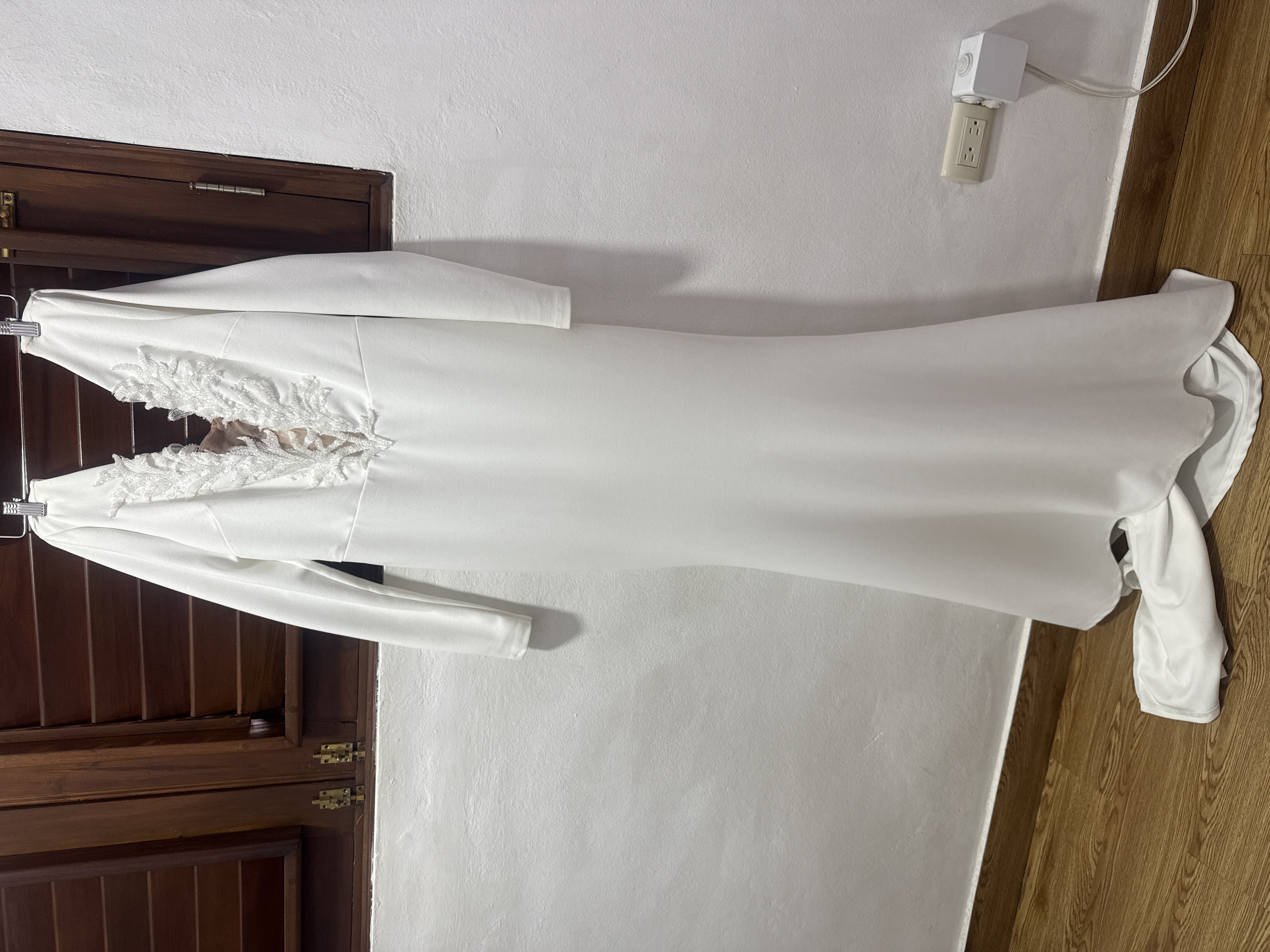 Vestido de novia manga larga