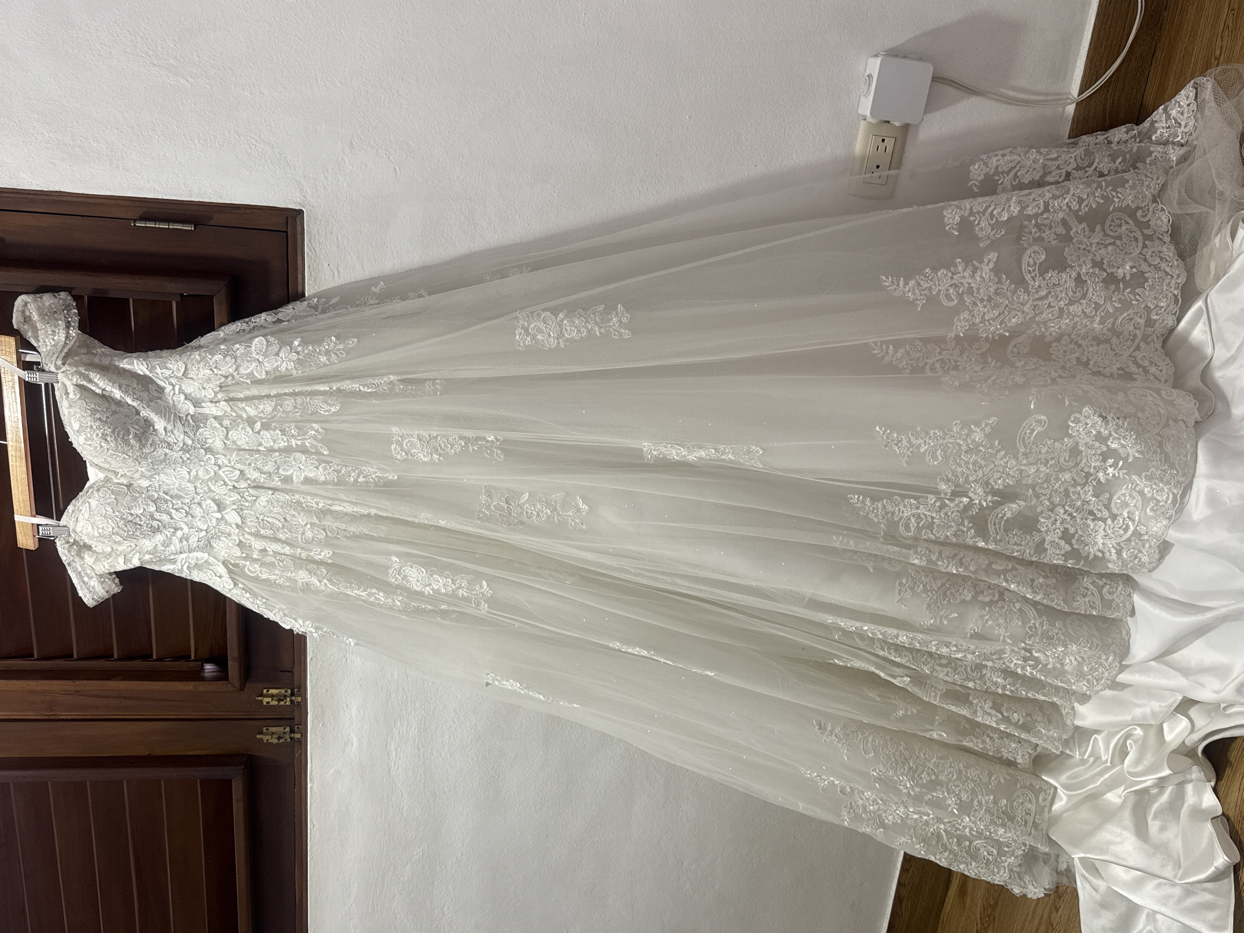 Vestido de novia princesa maguitas en lentejuelas Size L