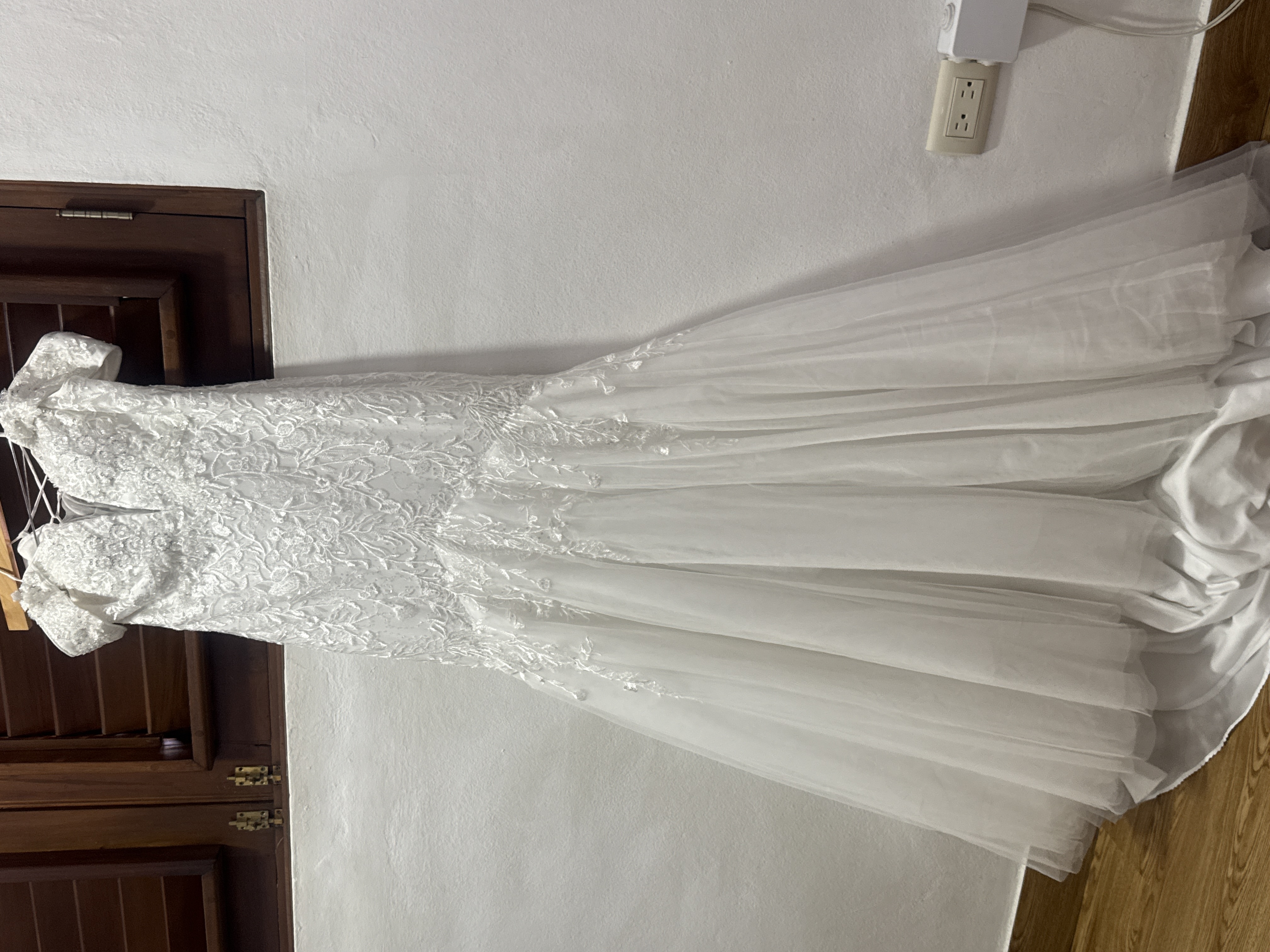 Vestido sirena de tul y lentejuelas